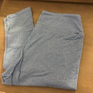 Lularoe OS blue heathered leggings